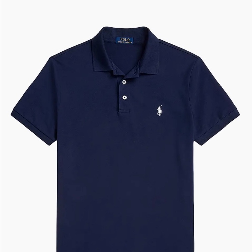 Polo by Ralph Lauren Blue Classic Polo Shirt Navy with white pony (Pre-owned)